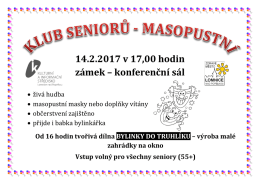Masopustní Klub seniorů