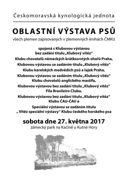 propozice - Klub karelských medvědích psů a lajek Praha