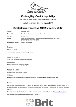 KZ na MČR 2017, Přerov
