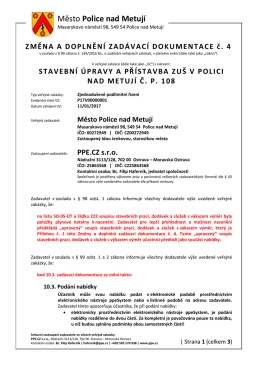 Změna a doplnění - Město Police nad Metují