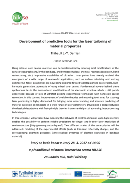 Development of predictive tools for the laser tailoring of