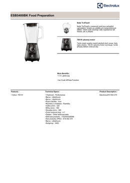 Technick&eacute; specifikace