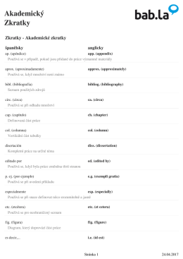 Akademick&yacute; Obsah