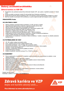 VZP - Datový architekt