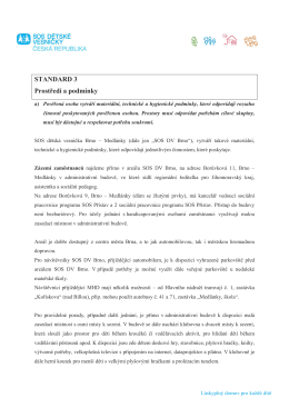 Standard č. 3 - SOS dětsk&eacute; vesničky
