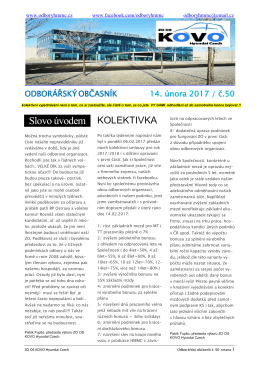 VERZE K TISKU - ZO OS KOVO Hyundai Czech