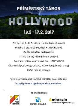 13.2 - 17.2. 2017 PŘ&Iacute;MĚSTSK&Yacute; T&Aacute;BOR
