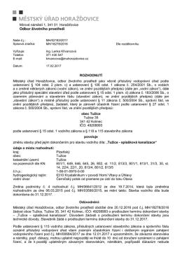 prodloužení termínu dokončení stavby Tužice