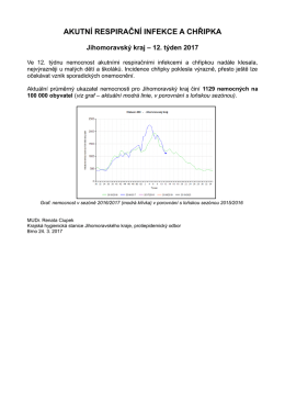 Epidemie chřipky v Jihomoravském kraji - 2017