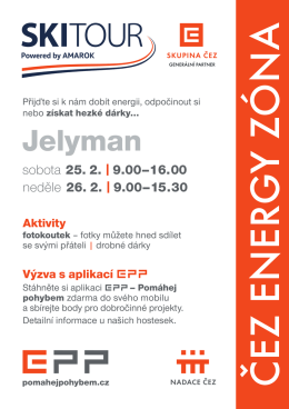 Přijďte si k nám dobít energii, odpočinout si nebo získat hezké dárky