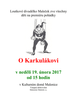 O Karkul&aacute;kovi - Obec Malenice
