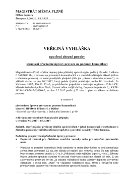 Veřejná vyhláška