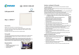 LED panel 40 W Obj. č.: 140 86 17