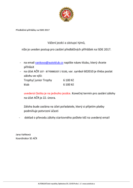 pro zvláští příležitosti