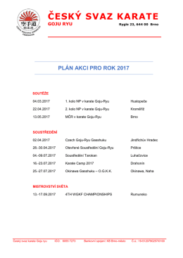 ČESK&Yacute; SVAZ KARATE