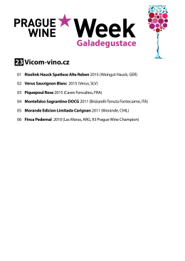 Galadegustace - Prague-Wine-Week