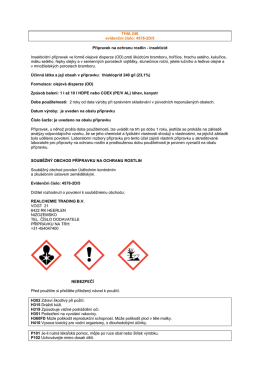 THIA 240 evidenční číslo: 4578-2D/5 Přípravek na ochranu