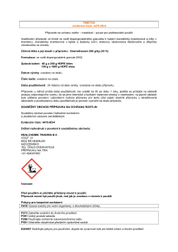 TIMETOX evidenčn&iacute; č&iacute;slo: 4476-0D/4 Př&iacute;pravek na ochranu