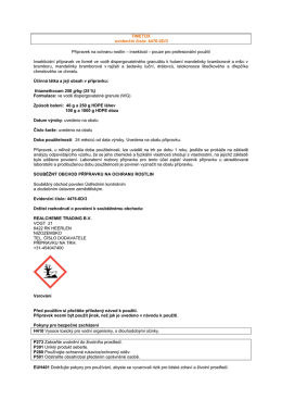 TIMETOX evidenční číslo: 4476-0D/3 Přípravek na ochranu