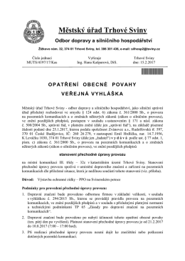 Veřejná vyhláška