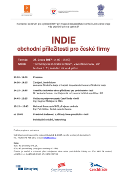 indie - Kontaktní centrum pro východní trhy