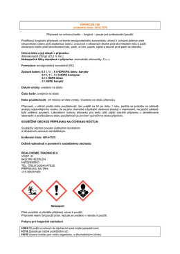 DIFENCON 250 evidenčn&iacute; č&iacute;slo: 4014-7D/5 Př&iacute;pravek na