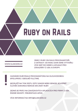 Ruby on - Katedra informatiky