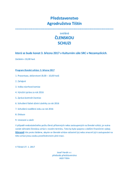 Člensk&aacute; schůze 2017