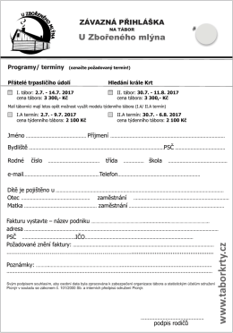 St&aacute;hnout přihl&aacute;&scaron;ku pro rok 2017