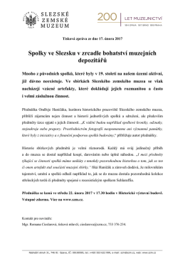 Spolky ve Slezsku v zrcadle bohatstv&iacute; muzejn&iacute;ch depozit&aacute;řů