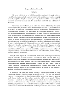 II. kategorie - Z&aacute;mek Slavkov