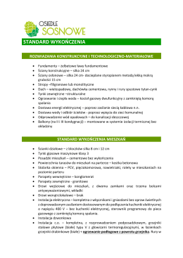 standard wykończenia