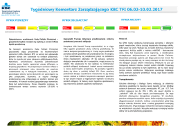 Tygodniowy Komentarz Zarządzającego KBC TFI 06.02