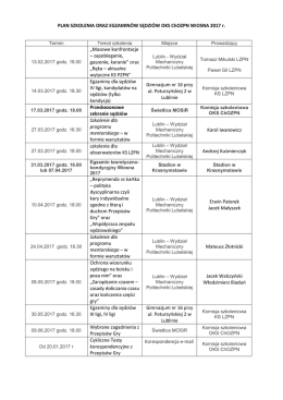 Plan szkolenia Wiosna 2017_OKS Chełm 2