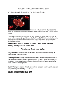 Walentynki 11.02.2017