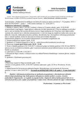Ważne informacje