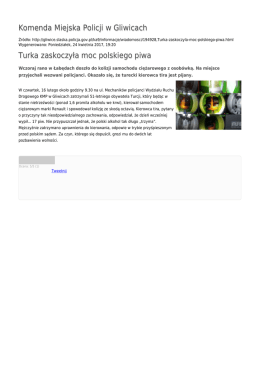 Generuj PDF - Komenda Miejska Policji w Gliwicach