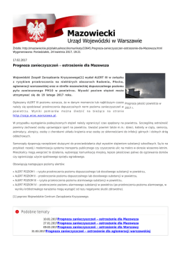 Podobne tematy - Mazowiecki Urząd Wojewódzki