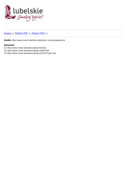 Pobierz PDF - Invest in Lubelskie