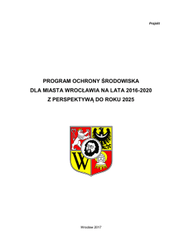 program ochrony środowiska dla miasta wrocławia na lata 2016