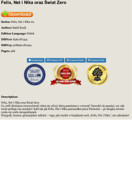 EPUB Felix, Net i Nika oraz Świat Zero - Rafał Kosik