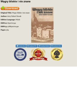 PDF We̦gry bliskie i nie znane