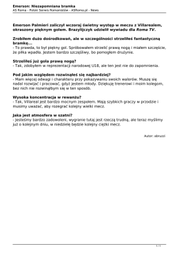 Wersja PDF - AS Roma.pl