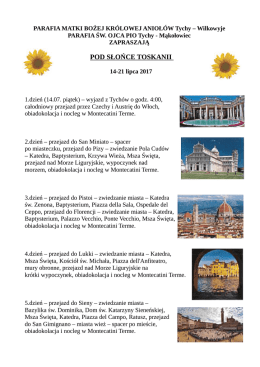 pod słońce toskanii - Matki Bożej Kr&oacute;lowej Anioł&oacute;w