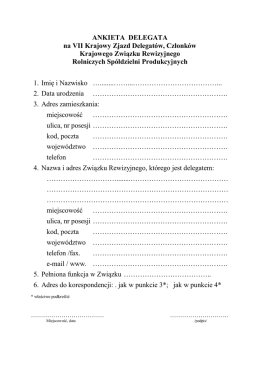tutaj - Krajowy Związek Rewizyjny Rolniczych Sp&oacute;łdzielni