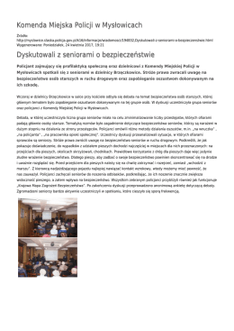 Generuj PDF - Komenda Miejska Policji w Mysłowicach