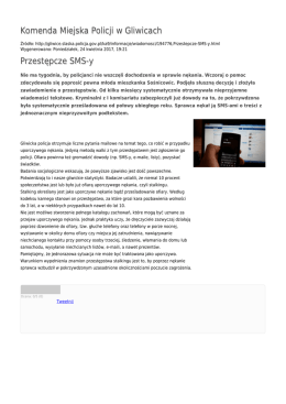 Generuj PDF - Komenda Miejska Policji w Gliwicach