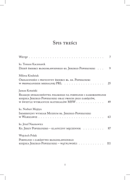Spis treści