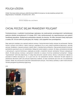 Generuj PDF - Policja Ł&oacute;dzka