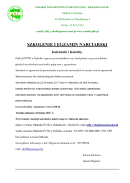 Zapraszamy przewodnik&oacute;w g&oacute;rskich na szkolenie - PTTK